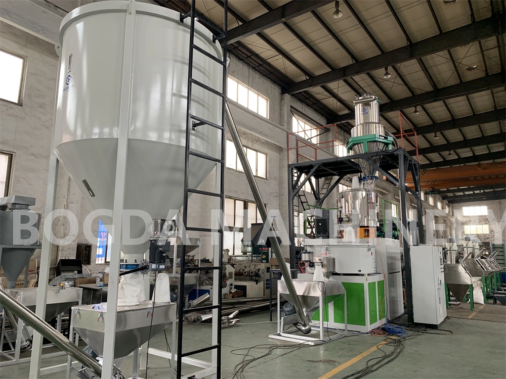 Automatic Feeding Gravimetric Dosing Batching Weighing Mixing Conveying System for PVC Compounding Mixing Small Additive