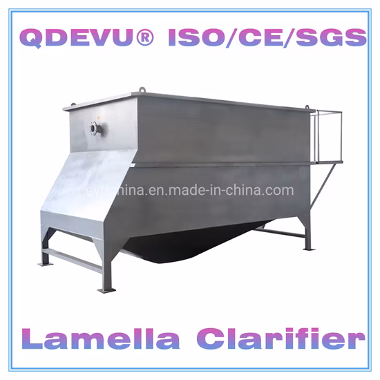 Clarificateur de lamelle de réservoir de sédimentation lamellaire de décanteur de tube pour le traitement de l'eau de rivière
