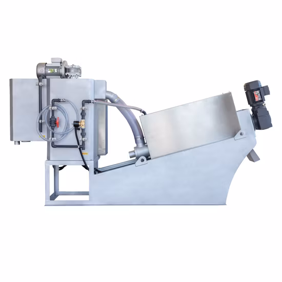 Disques ovales Type de presse à vis Séparation solide-liquide Déshydratation des boues Machine Séparateur d'ondes pour l'épaississement et la déshydratation